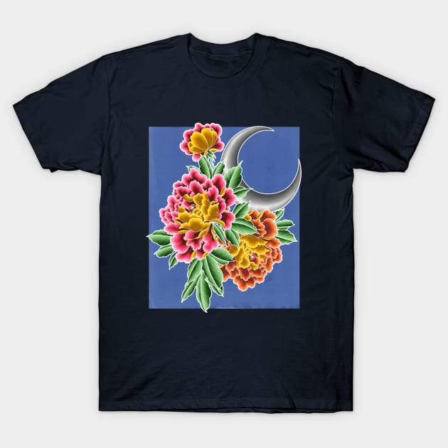 Moonlight Garden T-Shirt by ColorMix Studios